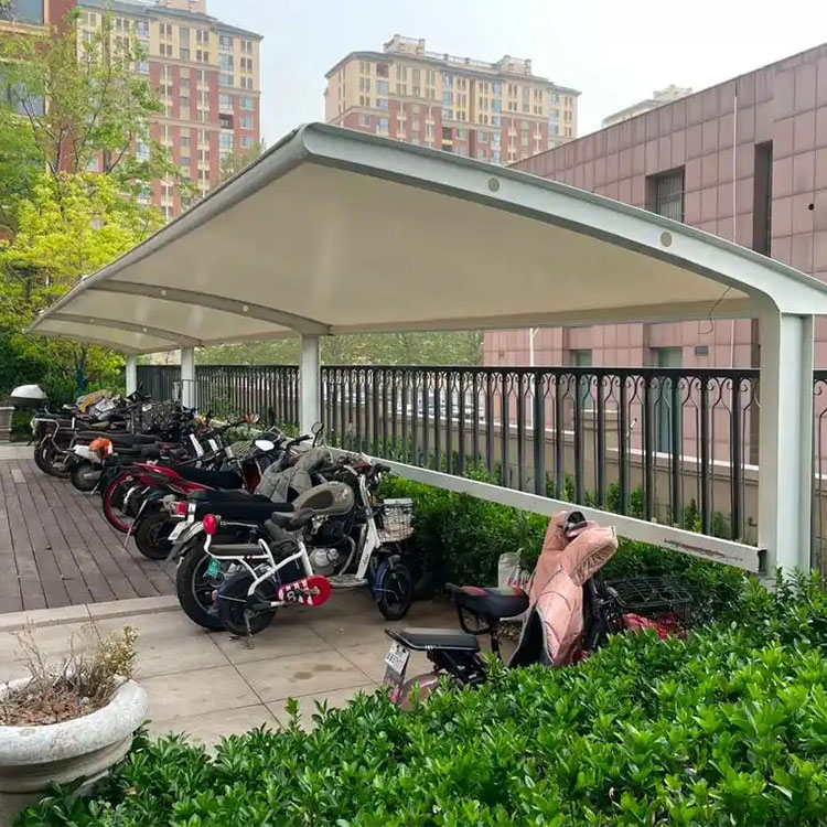 朗县膜结构电动车棚